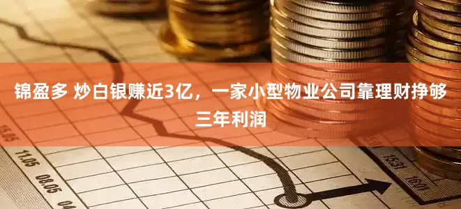 锦盈多 炒白银赚近3亿，一家小型物业公司靠理财挣够三年利润